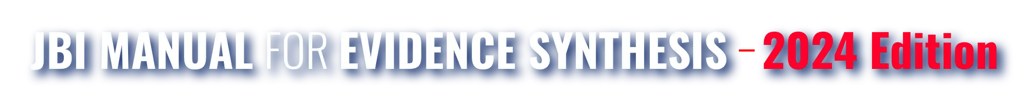 JBI Manual for Evidence Synthesis